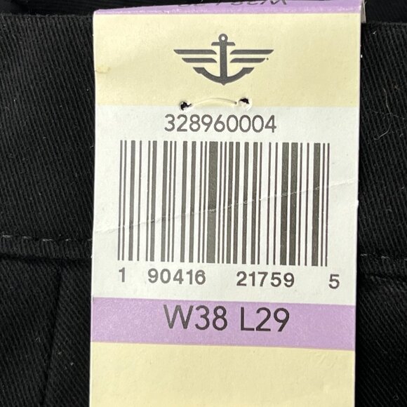 New Docker Easy Khaki Pants Mens 38 X 29 Black All Motion Comfort Waistband - Picture 5 of 13